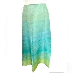 100% silk Jessica by Christopher ombre midi dress size 6 like new fully lined